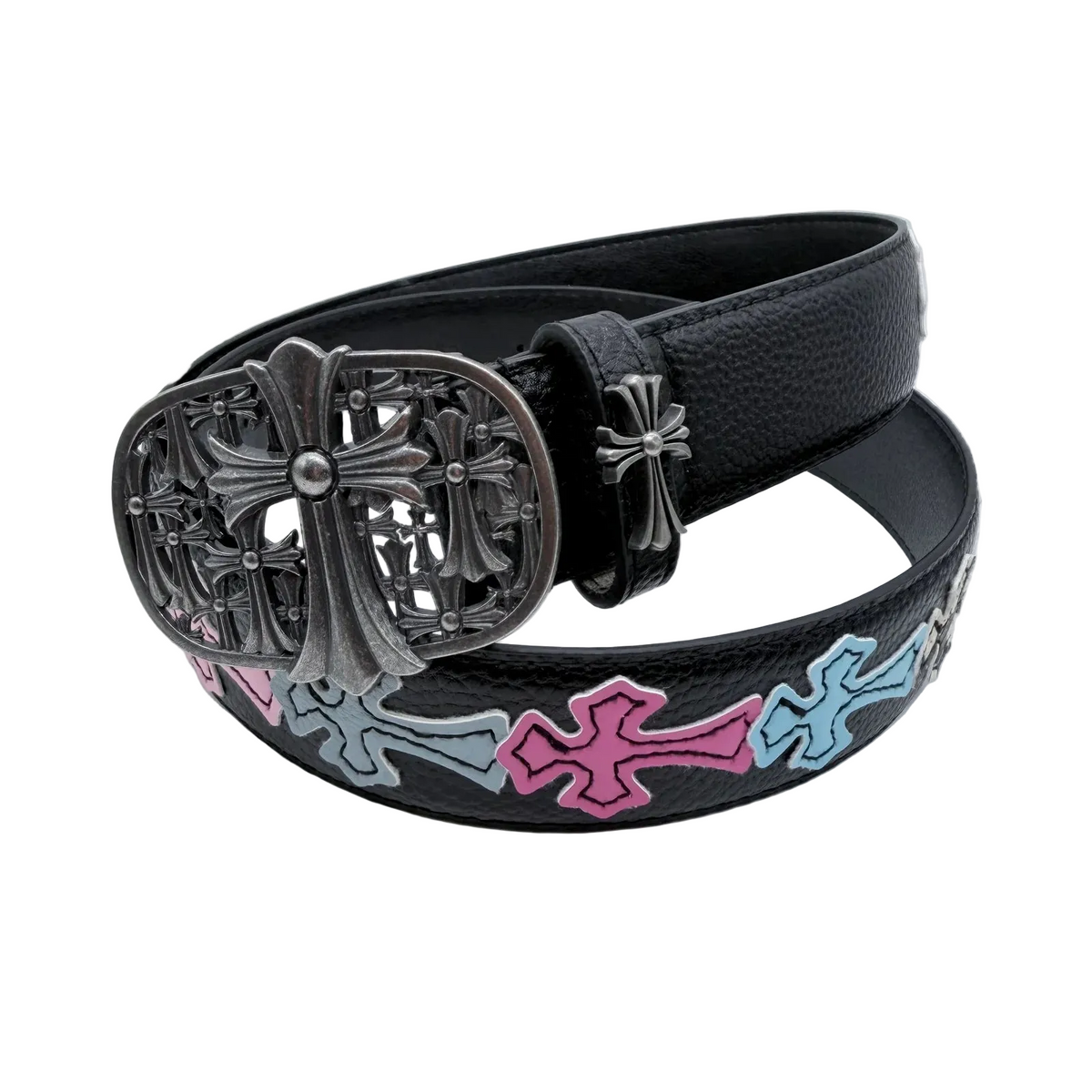 Gothic Cross Leather Belt