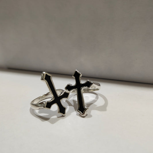 Midnight Cross Ring