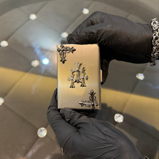Triple Cross Metal Wallet